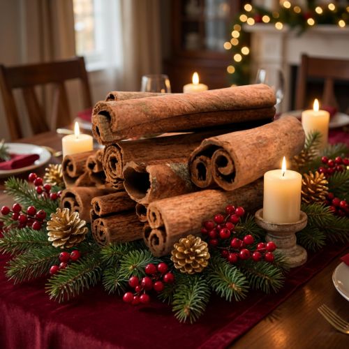 Bâtonnets de cannelle décoratifs en bouquet, décoration de Noël à la cannelle, 40 cm, 500 g | Floristik24.be