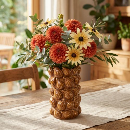 Vase à fleurs vase céramique Méditerranée Ø14cm H22,5cm | Floristik24.be