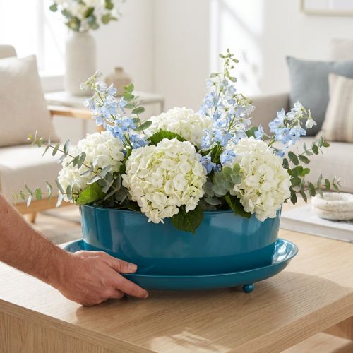 Bol de table en métal, objet de décoration élégant et fonctionnel pour les espaces de vie, 28 cm | Floristik24.be