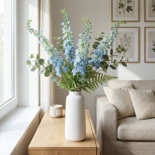 Delphinium artificiel bleu Larkspur 130 cm | Floristik24.be