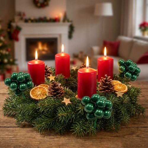 Mini boules de Noël sur fil Ø25mm verre vert 140p | Floristik24.be