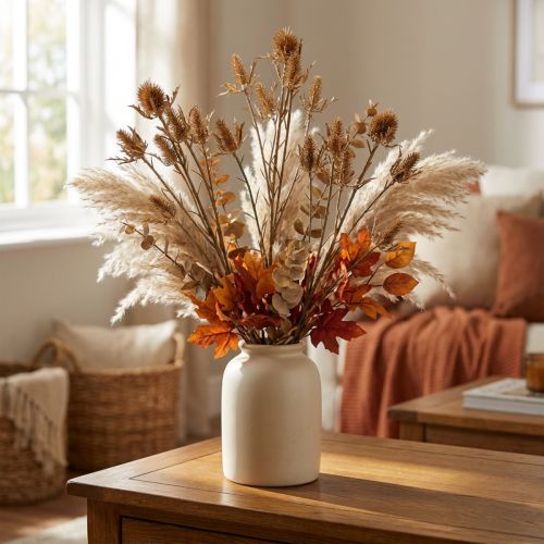 Branche de chardon artificiel Doré L71.5cm | Floristik24.be