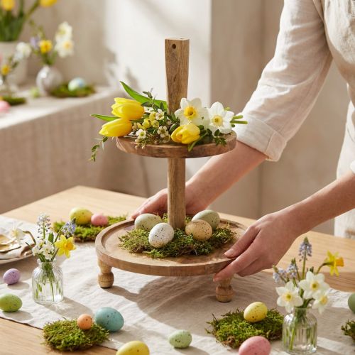 Présentoir à gâteaux 2 étages