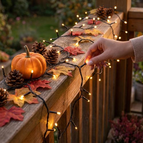 Chaîne lumineuse LED riz Guirlande 80 LED pour extérieur blanc chaud 6m | Floristik24.be