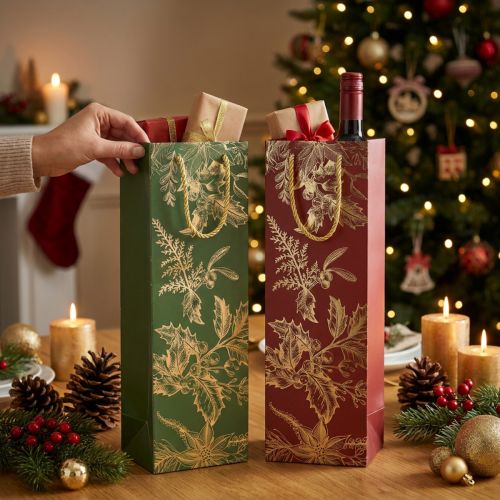 Sacs cadeaux de Noël Sacs de Noël gui 36×12cm 2pcs | Floristik24.be
