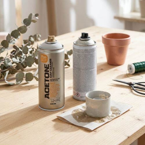 Article Spray nettoyant acétone + diluant Montana Cap Cleaner 400ml