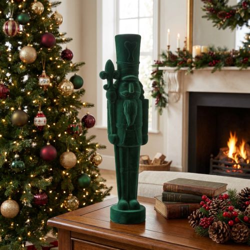 Casse-Noisette en figurine, debout, décoration de Noël, floquée, 77 cm | Floristik24.be