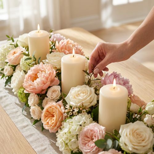 Bougie pilier 120/60 crème 16 pcs | Floristik24.be
