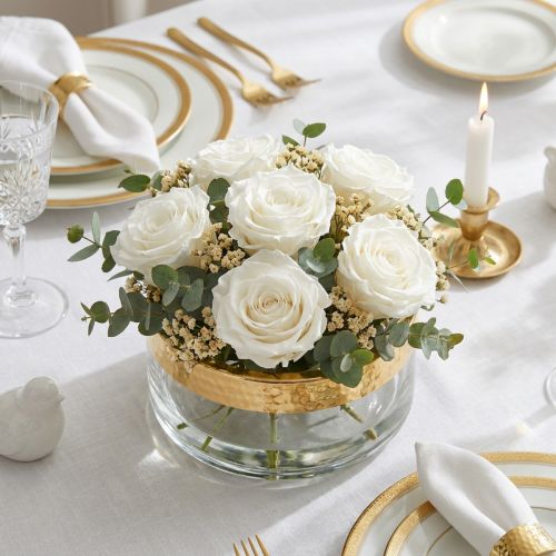 Infinity Roses Grand Ø5,5-6cm Blanc 6 pcs | Floristik24.be