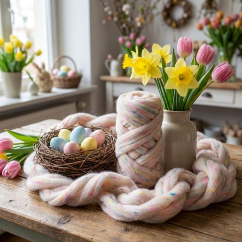 Article Lunte Wool Lunte en laine naturelle aux couleurs résistantes, colorée 10m