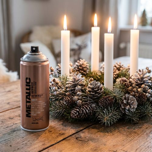 Peinture en spray argent peinture effet métallisé argent spray peinture acrylique 400ml | Floristik24.be