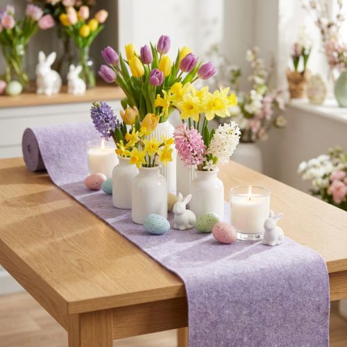 Ruban de feutre lilas 15cm 5m | Floristik24.be