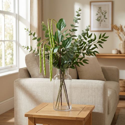 Branche décorative branche de haricot plante artificielle verte 68cm | Floristik24.be