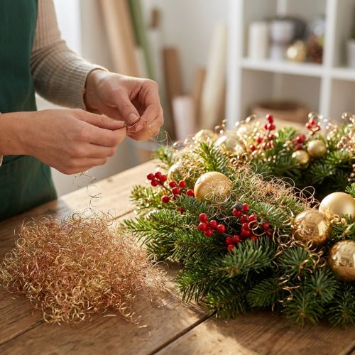 Paillettes pour cheveux à fleurs dorées et cuivrées 200 g | Floristik24.be