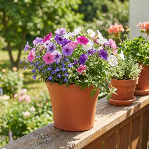 Pot « Irys » plastique terre cuite Ø17cm H14cm 1 pc | Floristik24.be