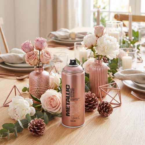 Article Bombe de peinture effet spray peinture métallisée rosé bombe aérosol 400ml