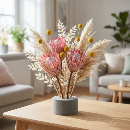 Cylindre de mousse florale composé sec enfichable gris H5cm Ø8cm 20 pcs | Floristik24.be
