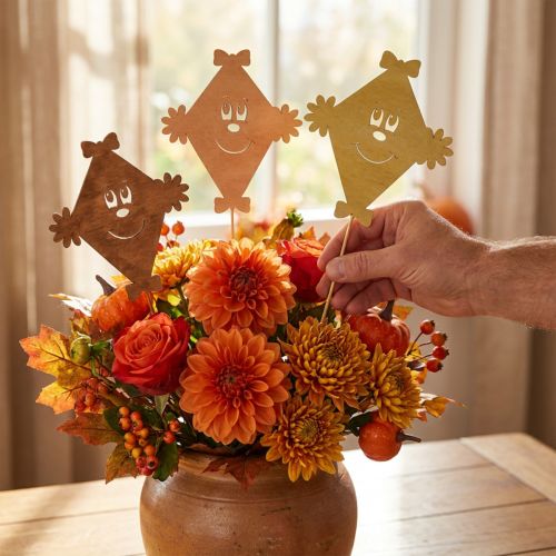 Tuteurs de jardin Dragons d'automne, longueur 32,5 cm, lot de 12 | Floristik24.be