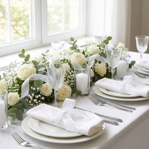 Ruban mousseline ruban organza ruban décoratif organza blanc 15mm 20m | Floristik24.be