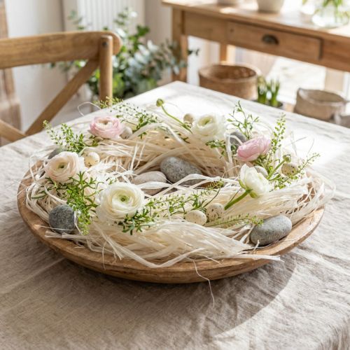 Ruban squelette en fibres naturelles végétales, ruban décoratif naturel 180 g | Floristik24.be