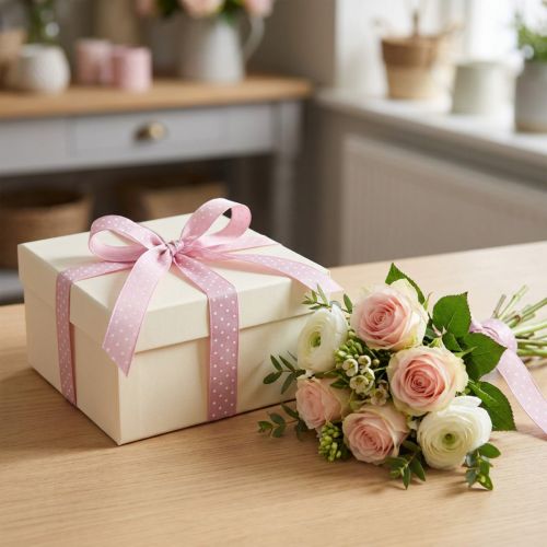 Ruban cadeau, ruban décoratif rose à pois, 15 mm de large, 20 m de long | Floristik24.be