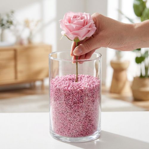 Granulés décoratifs pierres décoratives roses 2mm - 3mm 2kg | Floristik24.be