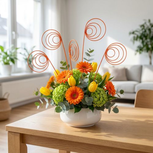 Bobine de canne orange 25 pièces. | Floristik24.be