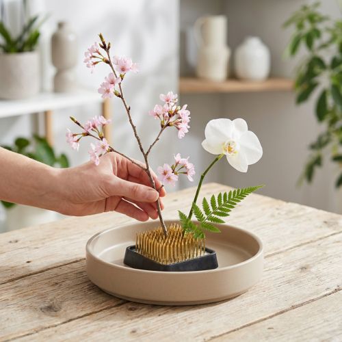 Kenzan carré Pique-fleurs Aiguilles en laiton 40×40mm | Floristik24.be