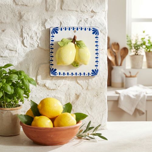 Décoration murale carrelage céramique citron décoration de cuisine 15×15cm | Floristik24.be
