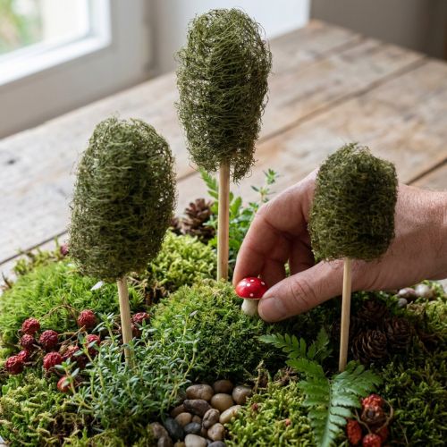 Luffa petit sur un bâton éponge concombre vert foncé 5-7 cm 25 pcs | Floristik24.be