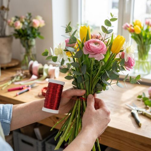Fil de fer décoratif pour projets de fleuristerie créative | Floristik24.be