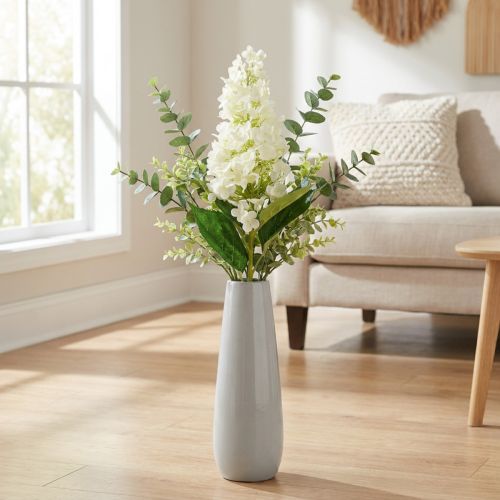 Panicule hortensia blanc crème, hortensia artificiel, fleur en soie 98cm | Floristik24.be