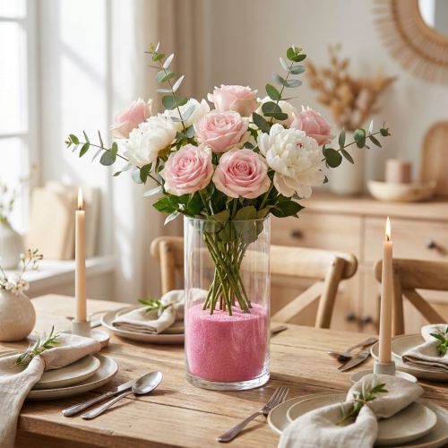 Couleur sable 0.1mm - 0.5mm rose 2kg | Floristik24.be