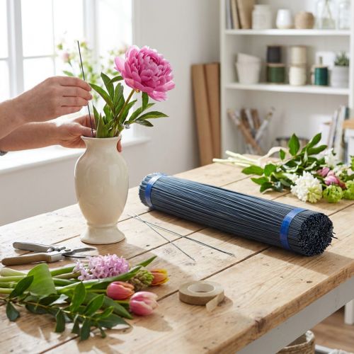 Fil enfichable fil floral bleu recuit 2,5 kg | Floristik24.be