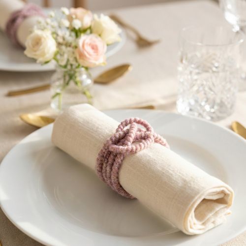 Article Cordon en laine avec fil rose et or, 5 m x 5 mm avec fil métallique, pour la décoration et les loisirs créatifs