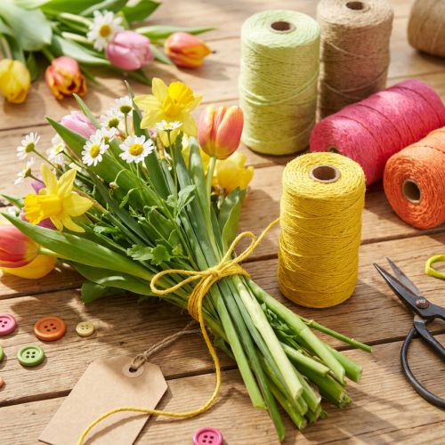 Ruban de jute ruban de jute ruban décoratif en jute Ø2mm 200m | Floristik24.be