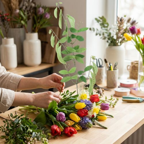 Branche décorative branche de vesce plante artificielle branche verte décoration 94cm | Floristik24.be