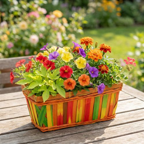 Panier à chips carré multicolore 25cm 9 pcs | Floristik24.be