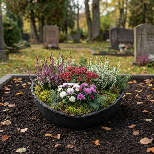 Pot de fleurs en forme de cœur Oasis Black Biolit, 34 cm | Floristik24.be