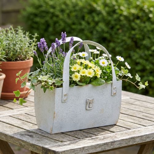 Sac en métal, ambiance moderne et agréable pour une utilisation intérieure et extérieure, 28 cm | Floristik24.be