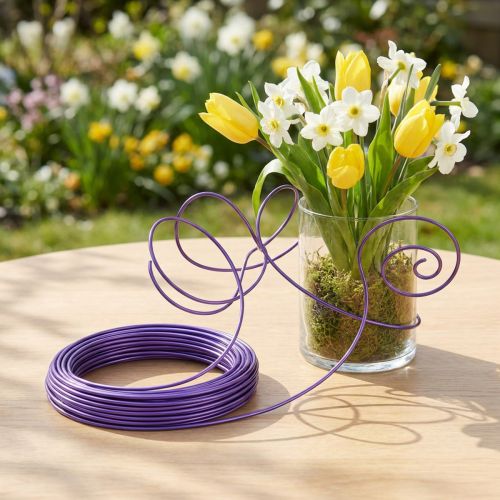 Article Fil Aluminium 2mm Violet 3m