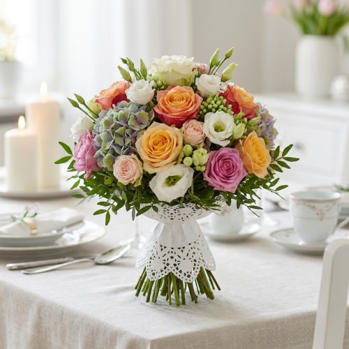 Poignets Biedermeier 22cm 25 pièces | Floristik24.be