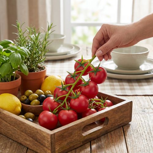 Article Tomates décoratives tomates de vigne sur panicule Ø3,5cm