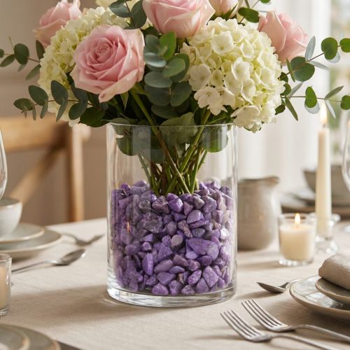 Pierres décoratives aubergine 9mm - 13mm 2kg | Floristik24.be