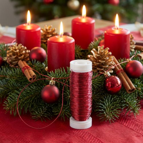 Fil émaillé décoratif Ø0,30mm 30g/50m rose | Floristik24.be