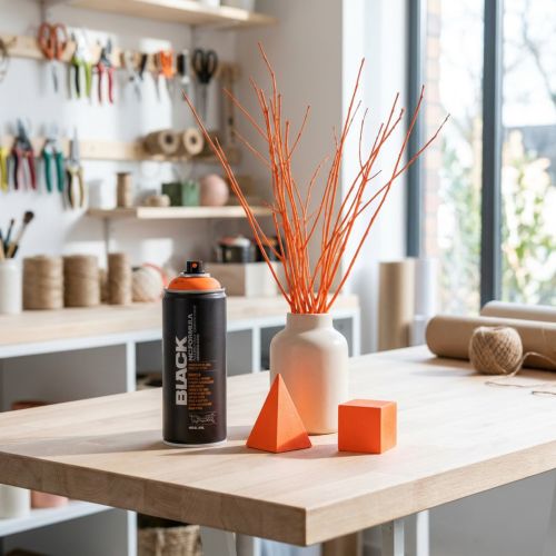 Bombe de peinture fluorescente couleur orange néon graffiti 400 ml | Floristik24.be