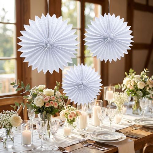 Pom-pom de papier assort. Ø25-40cm 5pcs | Floristik24.be