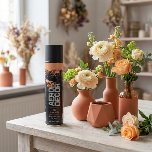 Article Peinture en Spray Couleur Soie Mat Terre Cuite 400ml