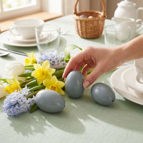 Article Œufs d'oie gris soufflés, décoration de Pâques, lot de 10