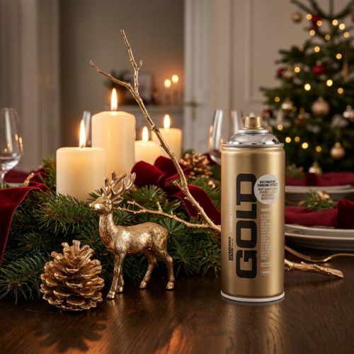 Article Spray décoratif effet chrome argenté pour usage intérieur Montana Cans 400ml